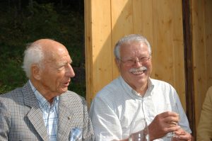 Walter Scheel zu Besuch bei Dr. Manfred Vohrer auf dem Stohren